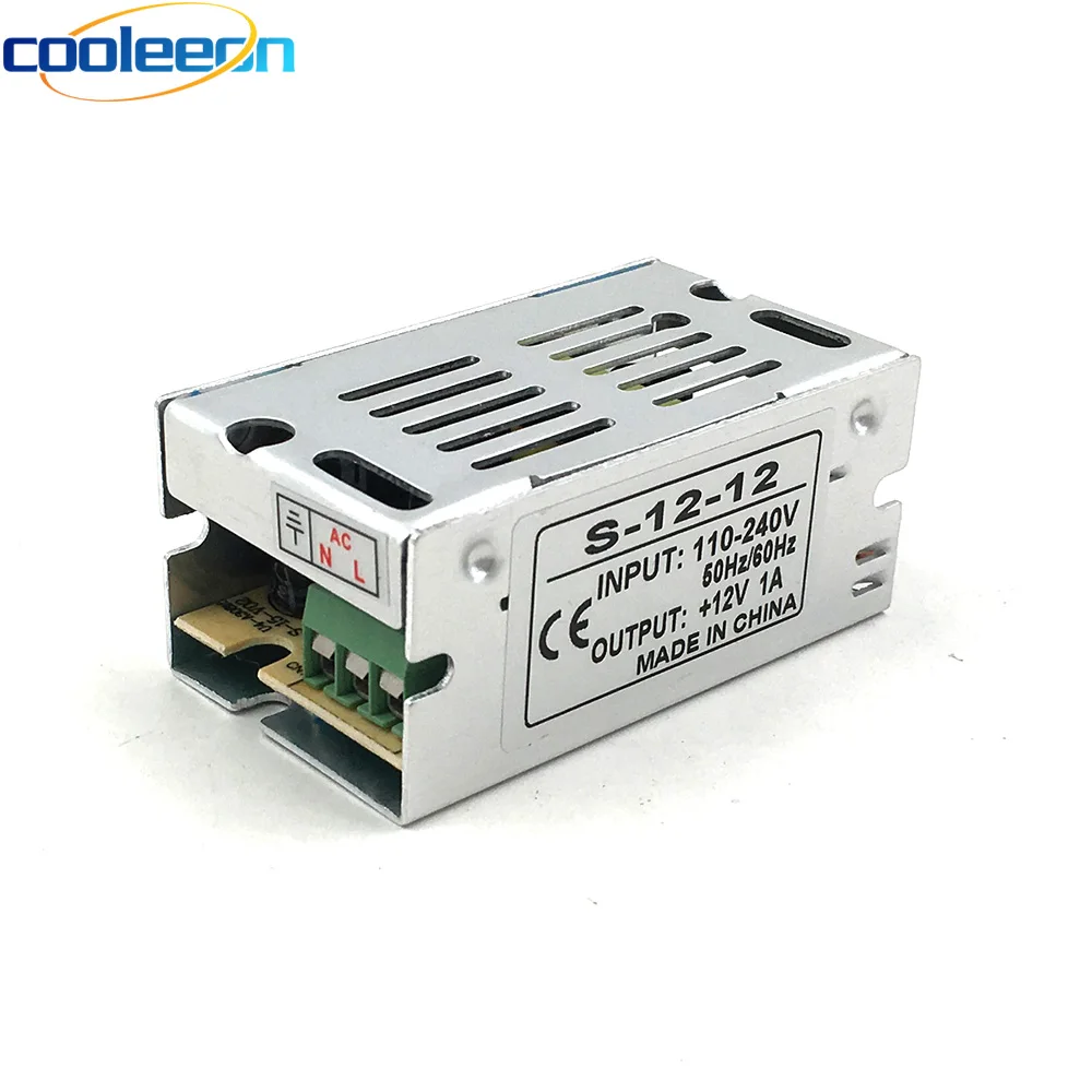 

12V 1A Switching Power Supply 10W 15W LED Driver AC to DC SMPS Transformer for LED Strip House Light DIY DC12V Output 220V Input