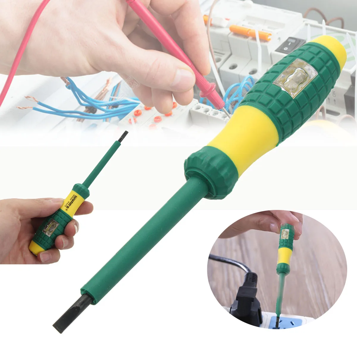 

220V Electrical Tester Pen Screwdriver with Voltage Power Indicator Light-Shape