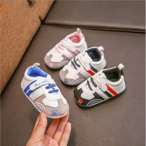 

0-18M Baby Shoes Boy Girl Newborn Soft Soles Leather Crib Soft Sole Shoe Sneaker Patch Baby Casual Shoes