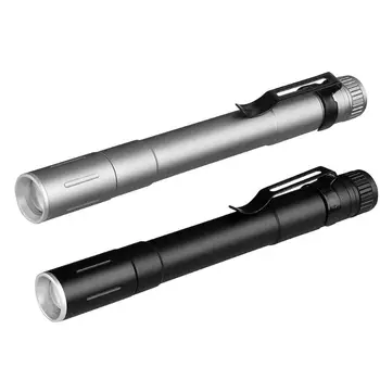 

3 Modes Zoomable LED Flashlight XPE Led Torch Waterproof Light Portable Torch with Pen Clip Penlight Lanterna for AAA Battery