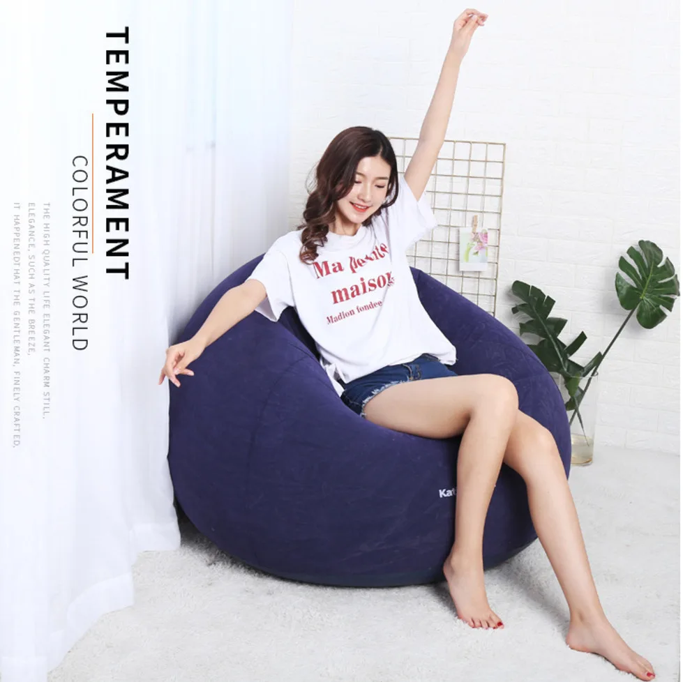 

Flocking Inflatable Lazy Football Sofa Small Apartment Home Single Sofa Home Furnishing Solo Sofa Leisure Time Entertainment