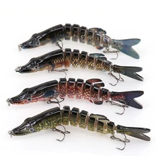 4 цвета Swimbait Рыбалка на щуку Bait " Lure Jointed Life-like fish