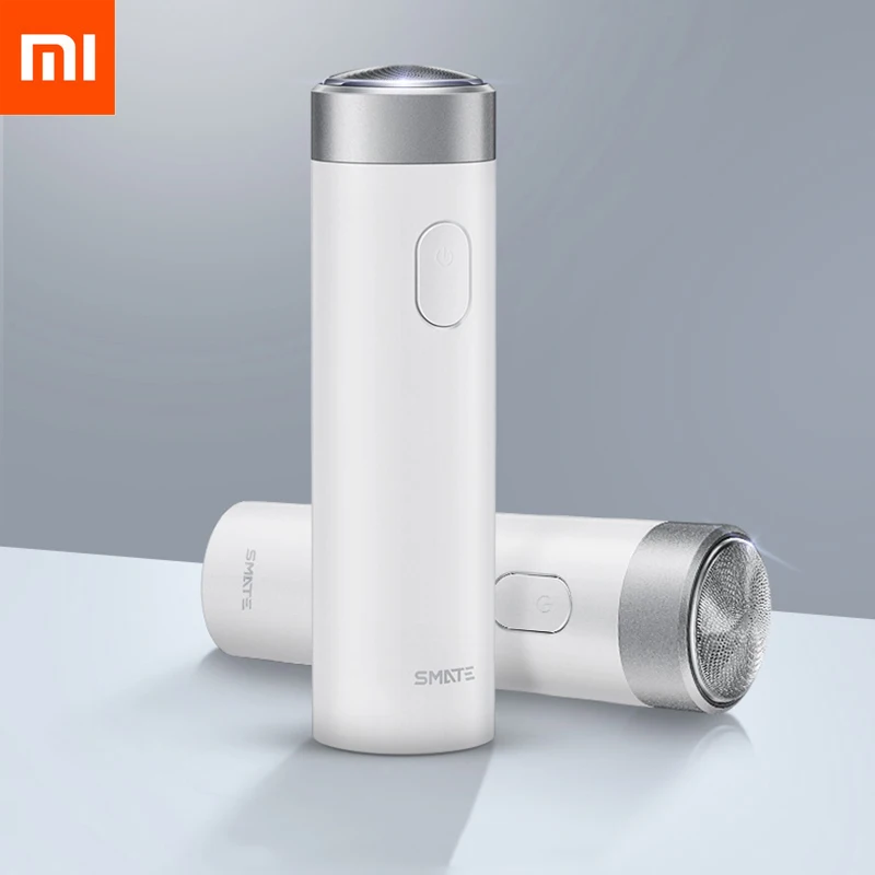 Günstige Original Xiaomi Smate Turbine Rasiermesser Elektrische Männer Wiederaufladbare Bart Messer Mini Student Xiaomi Elektrische Rasiermesser Comfy Sauber