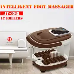 Автоматический массаж ног баррель для ванной пузырь Вибрационный ролик Отопление Soaker педикюр Массажная машина для ног спа для ванной