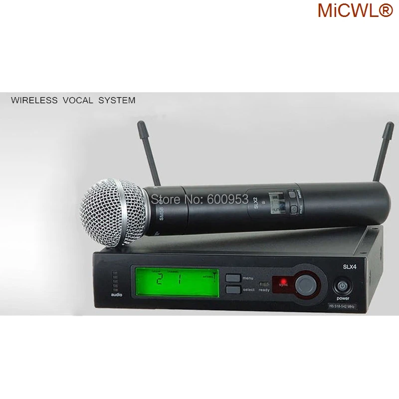 MiCWL бренд SLX SLX24 BETA58/SM 58 UHF профессиональный беспроводной микрофон Система кардиоида SM BETA 58 ручной микрофон