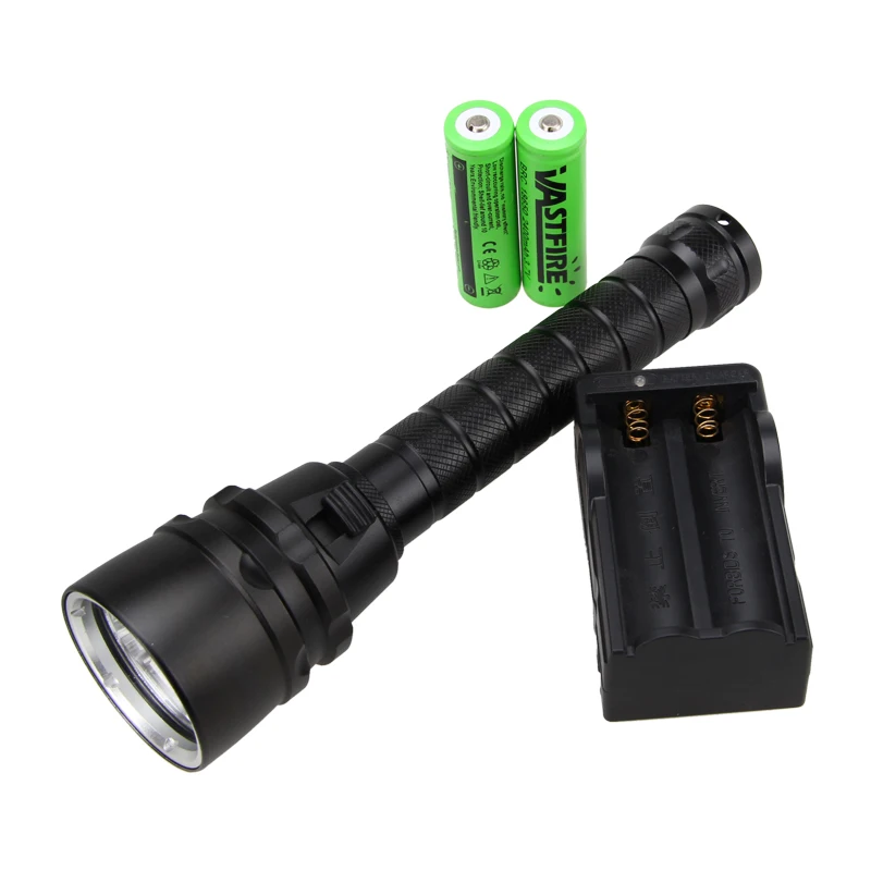 Фонасветильник для дайвинга 5x XM L T6 LED max 1500 lumens Подводный фонарь 100 м Тактический