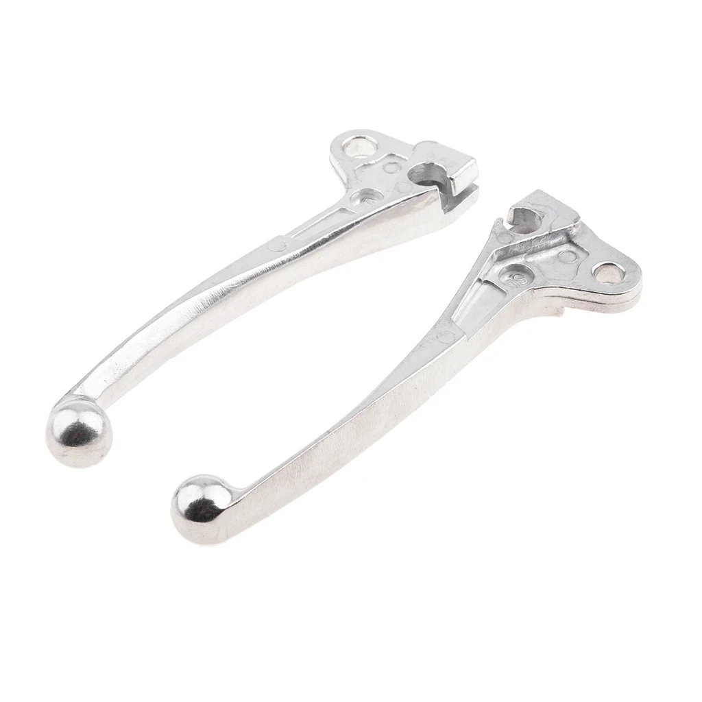 

2 Pcs Motorcycle Handbrake Brakes Clutch Lever For YAMAHA PW50 Silver 120mm / 4.7 Inch Motorcycle Handbrake Lever Accessory