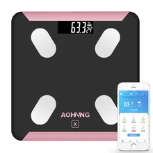 

2018 Rushed New Four-point Type Digital Solid Electronic Weight Bathroom Scale Mobile App Bluetooth Smart Body Fat Human Health