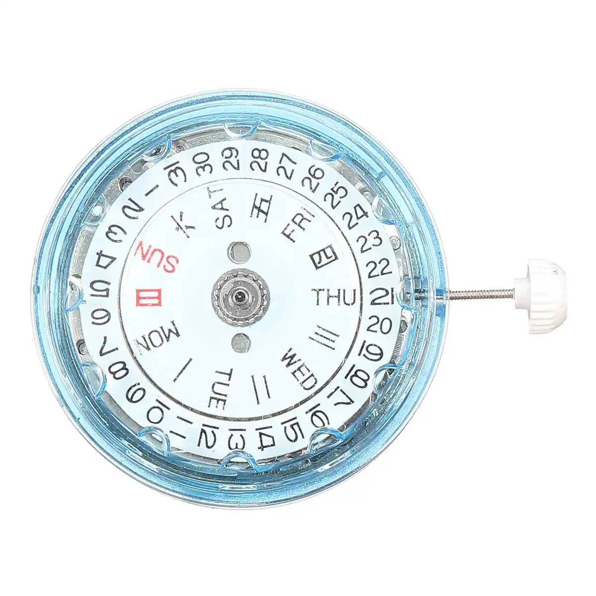 

White Mechanical Automatic Watch Replacement Movement Calendar Display Watch Repair Parts For MIYOTA 8205 Watches Clock Movement