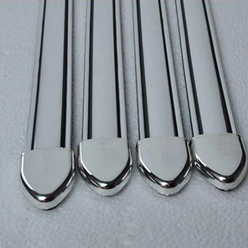 

4pcs/set Auto Car Body Chrome Anti-rub Bumper Corner Edge Scratch Guard Decor Anti-scratch Strips 40cm Universal