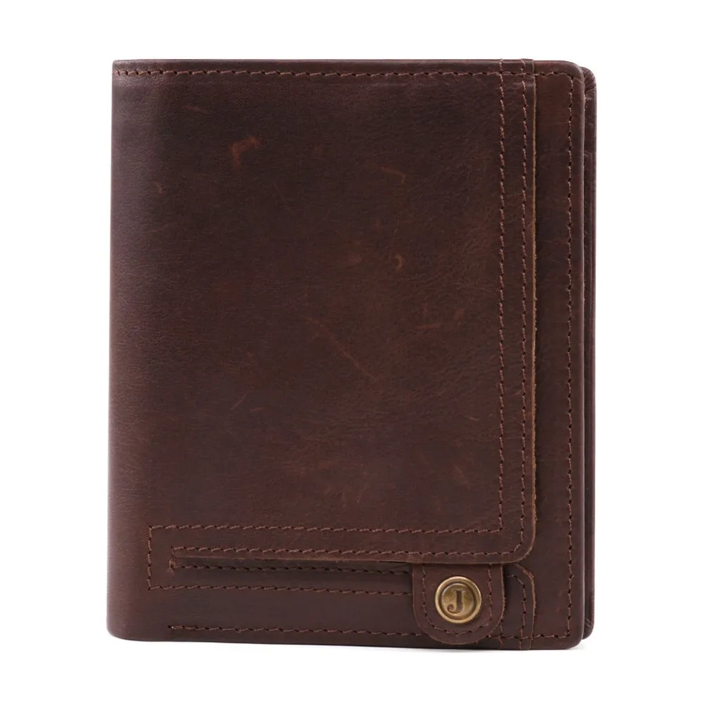 

Retro Genuine Leather Men Wallet Small Zipper Pocket Men Wallets Portomonee Male Short Coin Purse Brand Perse Carteira For Rfid