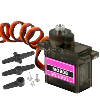 10pcs/lot MG90S mg90s Metal gear Digital 14g mini Servo For Rc Helicopter Plane Boat Car Model is special rc servo tower pro mg92b digital metal gear metallgetriebe 3 5kg torque for model plane jetrc airplane rc helicopter parts
