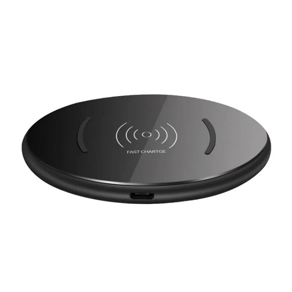 

15W Wireless Charger QI Wireless Fast Charging Ultra-thin Round Wireless Charger for HUAWEI Mate 20 LG V30 V40 AirPods 2