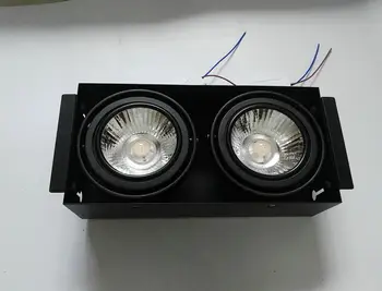 

2head LED Dimmable Downlight COB 2X15W LED Spot light LED decoration 30W LED Ceiling Lamp AC110V 220V 240V