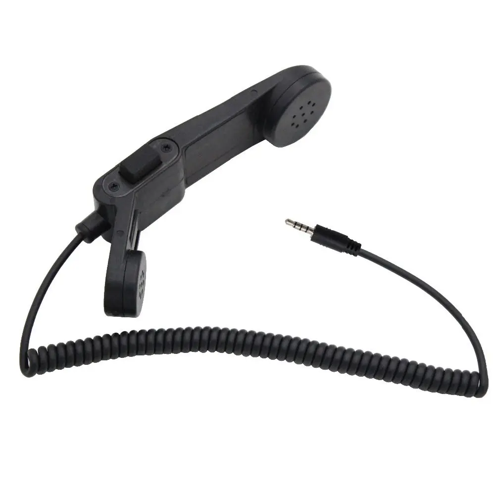 

H250 Handheld Speaker Mic Shoulder Microphone PTT for 3.5mm Cellphone Mobile phone