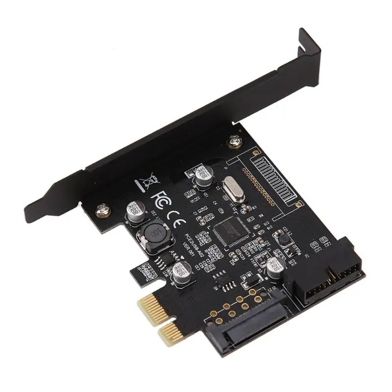 

PCI-E Express USB 3.0 19 pin Connector and 15-pin SATA Power Expansion Controller Adapter Card for Window / XP / VISTA Hot Sale