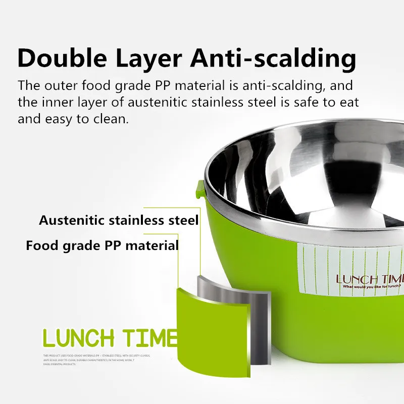 Multi-layer Sealed Insulated Lunch Box For Kids Stainless Steel Food Container Leakproof Lunchbox School Kitchen Bento Box Gift