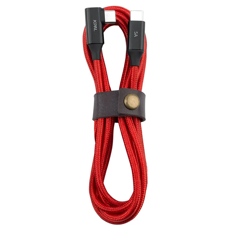 JCPAL FlexLink USB C кабель 100 Вт Быстрое зарядное устройство 90 градусов разъем 2 м| |