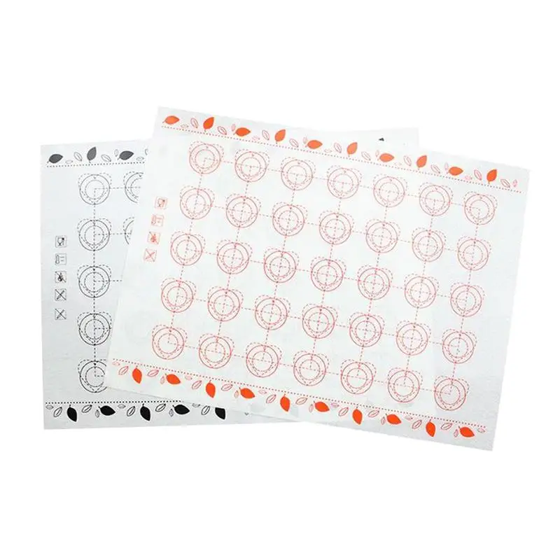 

1Pcs Silicone Food Grade Macaron Baking Mat Non Stick Rolling Pad Baking Mat Bakeware Dough Pastry Cake Sheet Baking Supplies