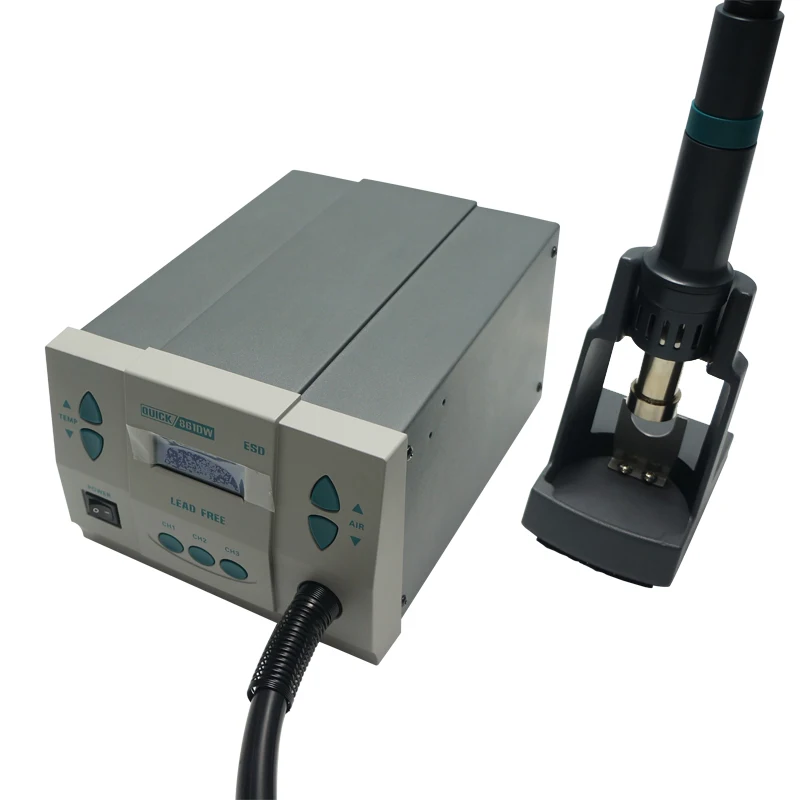 US $213.29 Quick 861DW Hot Air Gun Soldering Leadfree Intelligent Temperature Control Rework Station 1000W