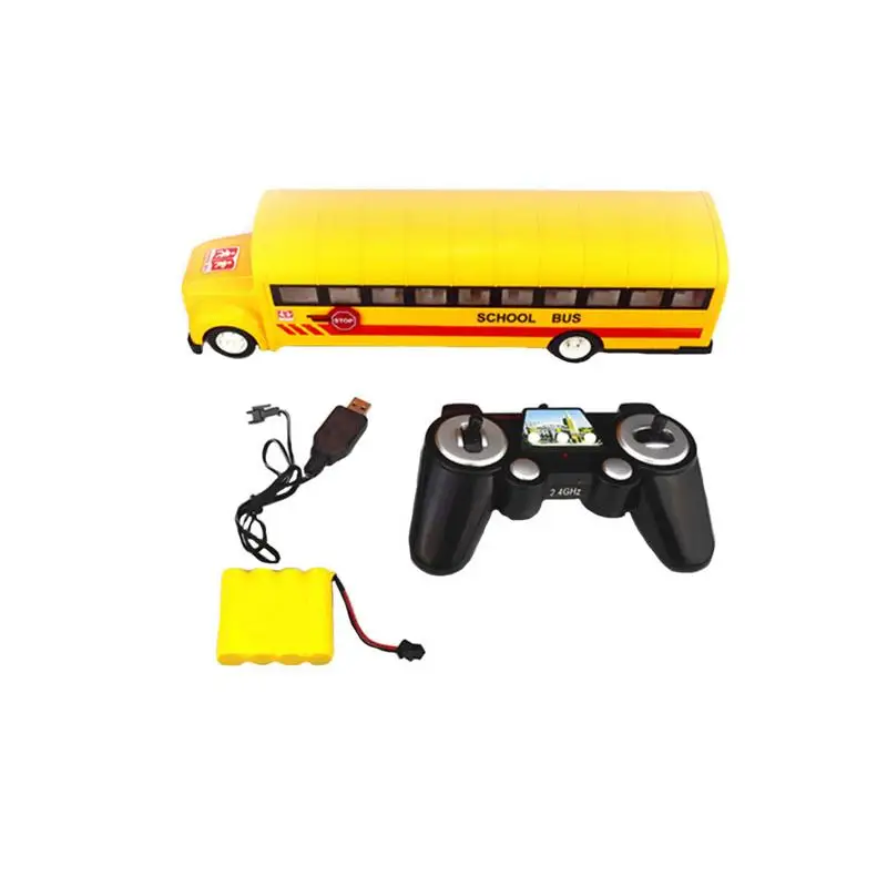 

Double Eagle RC Car 6 Channel Remote Control Simulation Yellow School Bus Multi-function Bus With Realistic Sound And Light