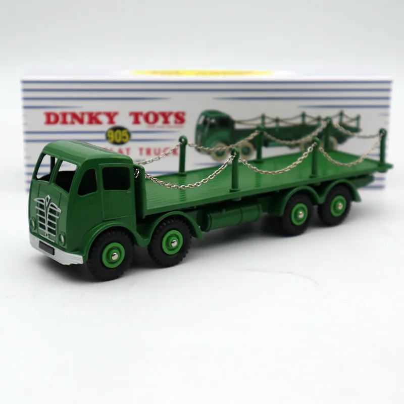 Атлас Dinky Supertoys No.905 Foden Плоская тележка с цепочками мята/в коробке литые модели