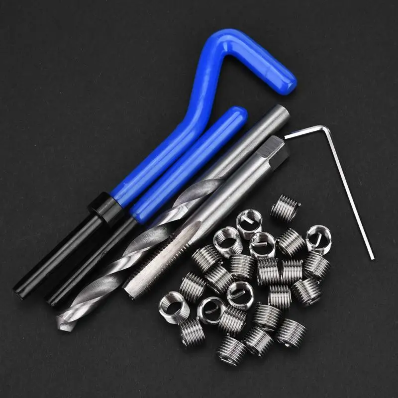 M8 Screw Threaded Inserts Repair Tool Set Drill Tap Coiled Wire Insert