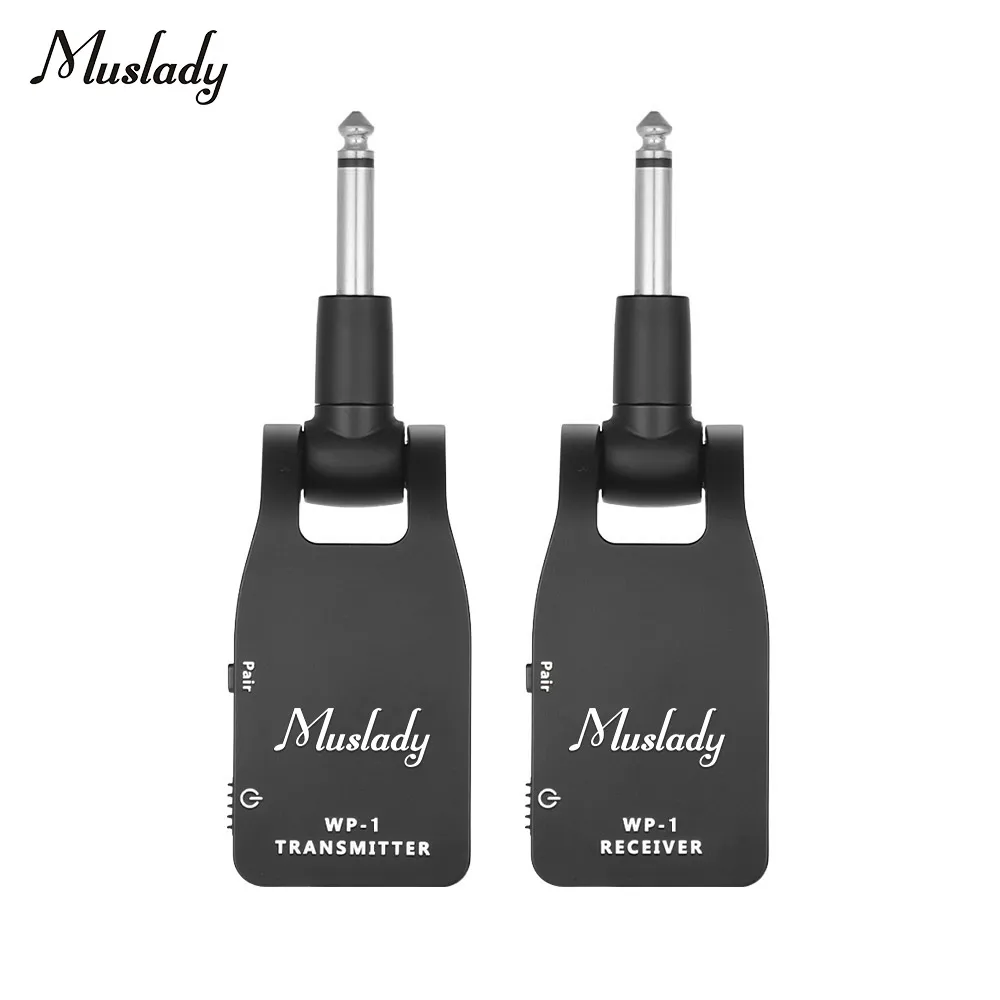 2.4G Wireless Guitar Transmitter Receiver Built-in Rechargeable Battery 30M Transmission Range for Electric | Спорт и развлечения