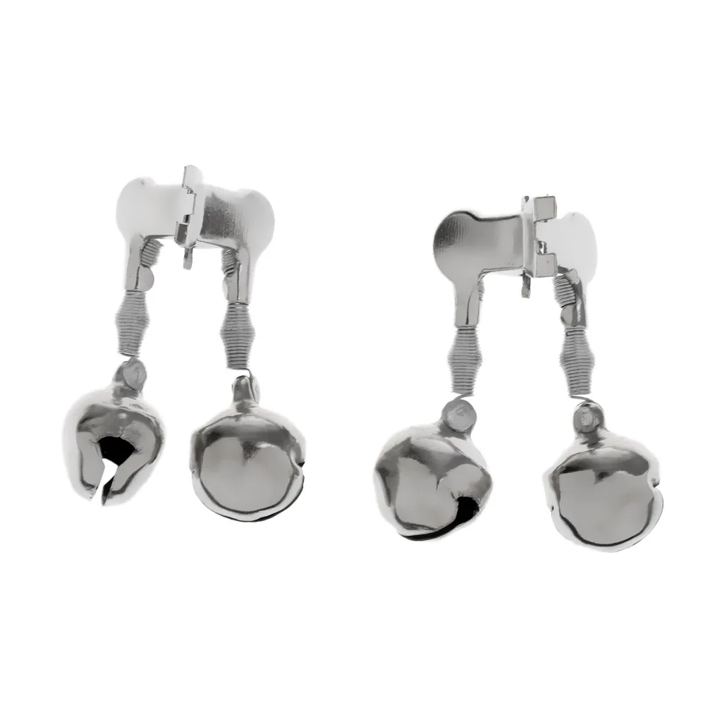 

30Pcs Twin 2 Bells Ring Fishing Rod Clamp Bite Lure Alarms Fish Bite Ring Tackle Fishing Accessories