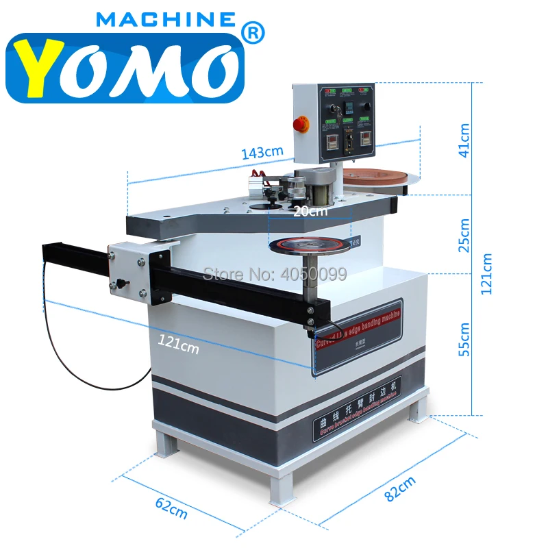 MY15 изогнутый Кромкооблицовочный станок, раздвижная каретка, деревообрабатывающий ПВХ, Кромкооблицовочный станок