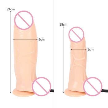 Inflatable Big Dildos Anal Plug Sex Toys For Women Men Couple Tools Suction Cup Real Penis Cock Butt Dilator Products Adult Shop 6