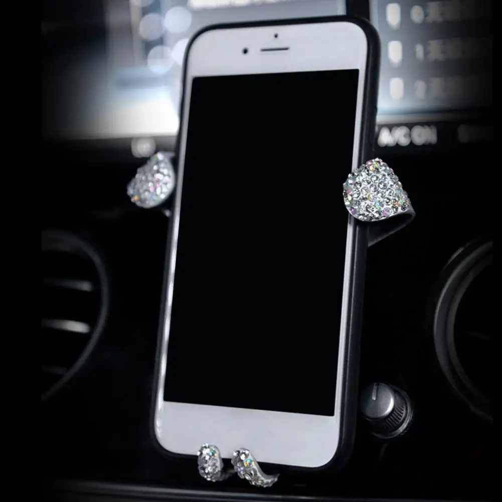 

Rhinestone Gravity Car-Styling Air Vent Mount Mobile Phone GPS Holder Stand
