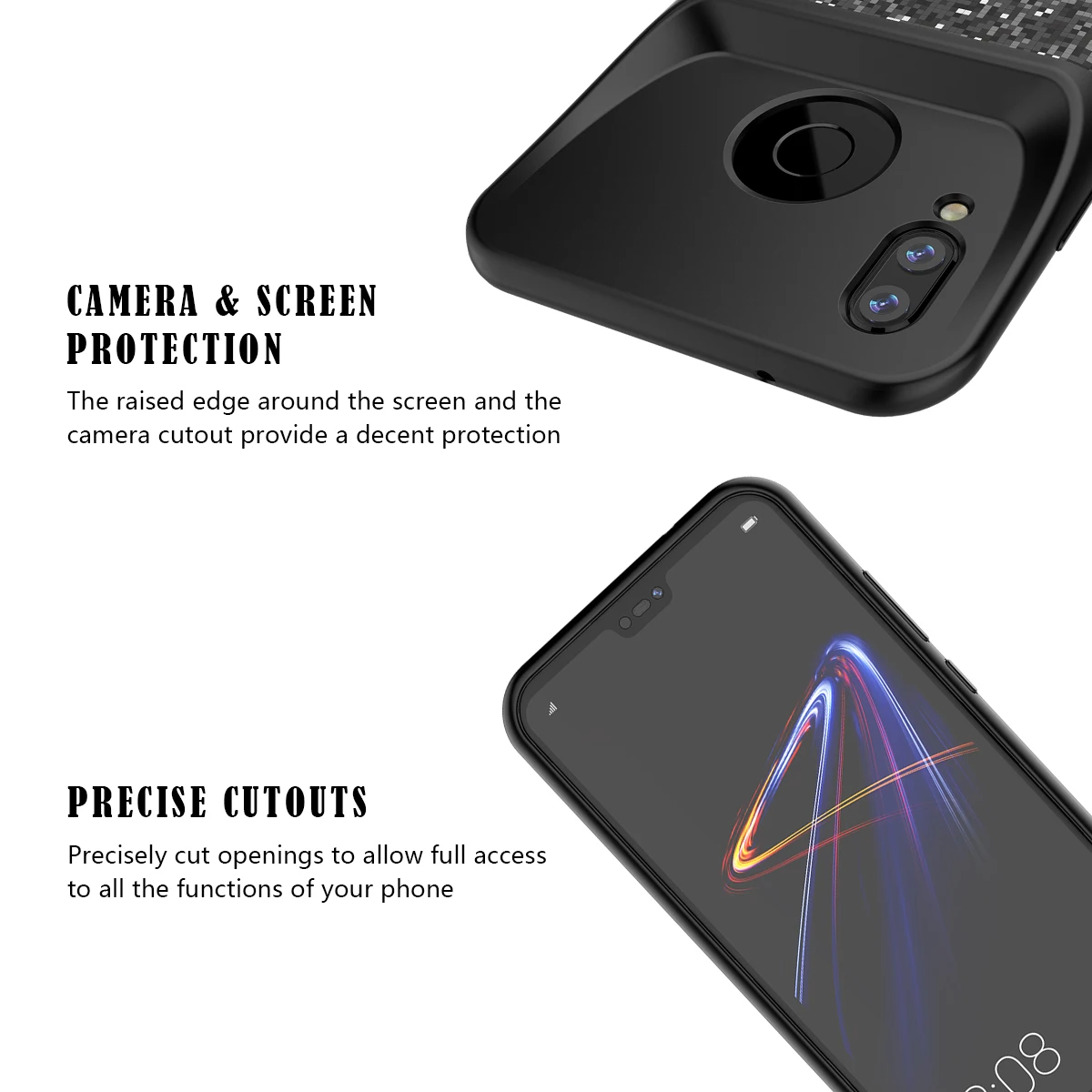 Зарядное устройство чехол для Huawei P20 Lite/Nova 3e 4700mA внешний аккумулятор тонкий