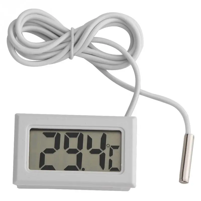 

Mini LED Display Digital Temperature Meter Probe Sensor Digital LCD Thermometer Tool