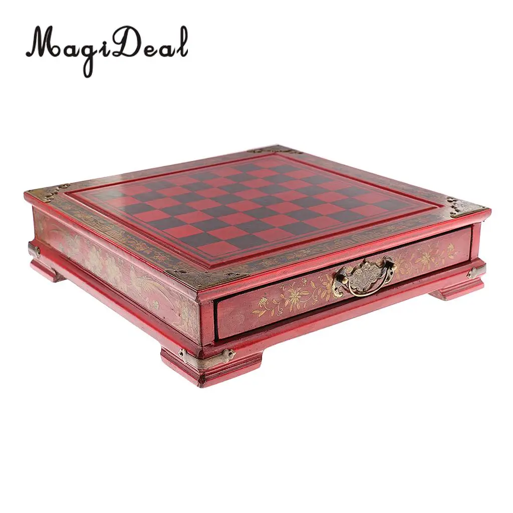

High-end Collectibles Vintage Chinese Terracotta Warriors Chess Board Games Set Gift Home Leisure Checkers for Friends Family