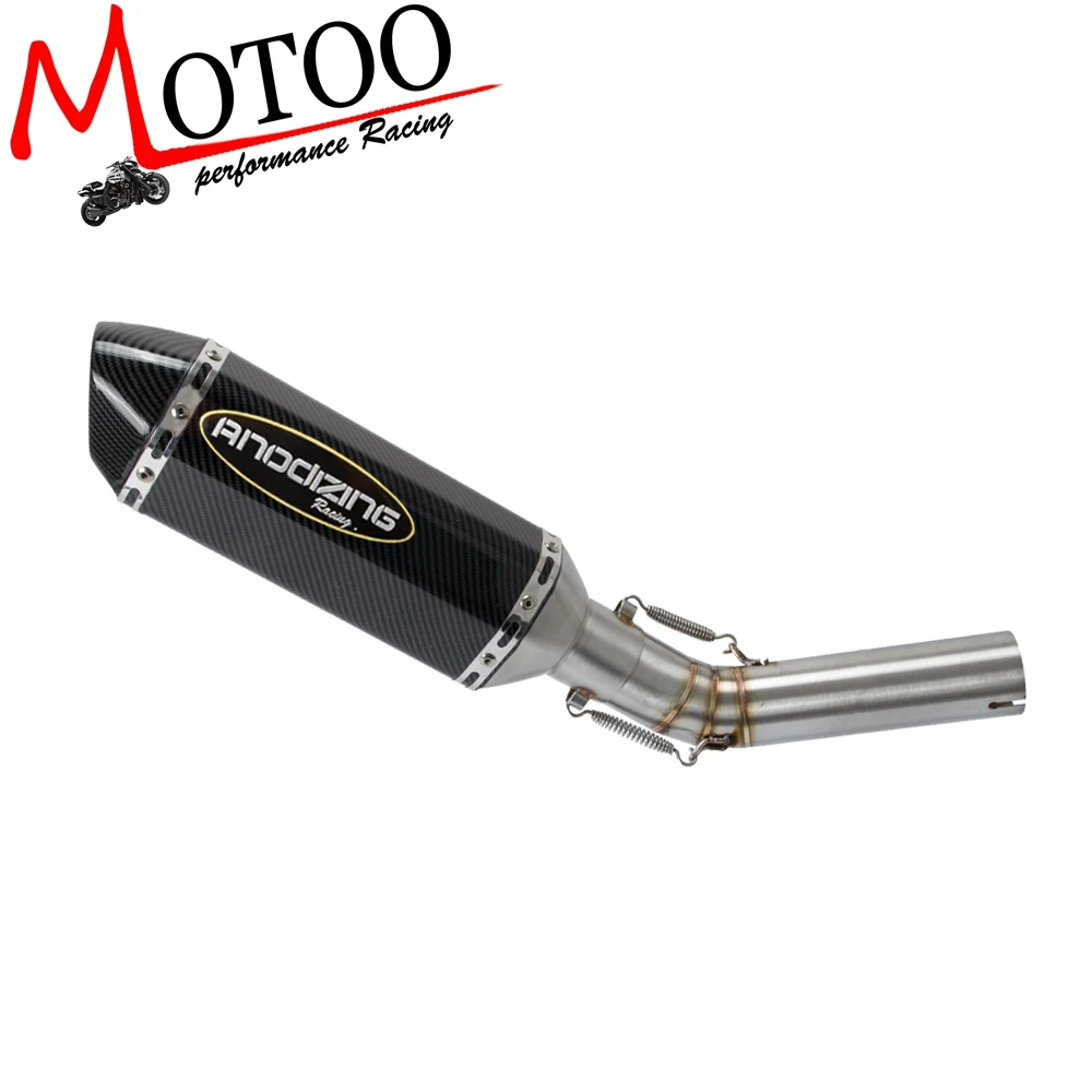 Motorcycle Exhaust System Slip On Middle Pipe Link Muffler For Suzuki GSXR600 GSXR R 600 K6 2006