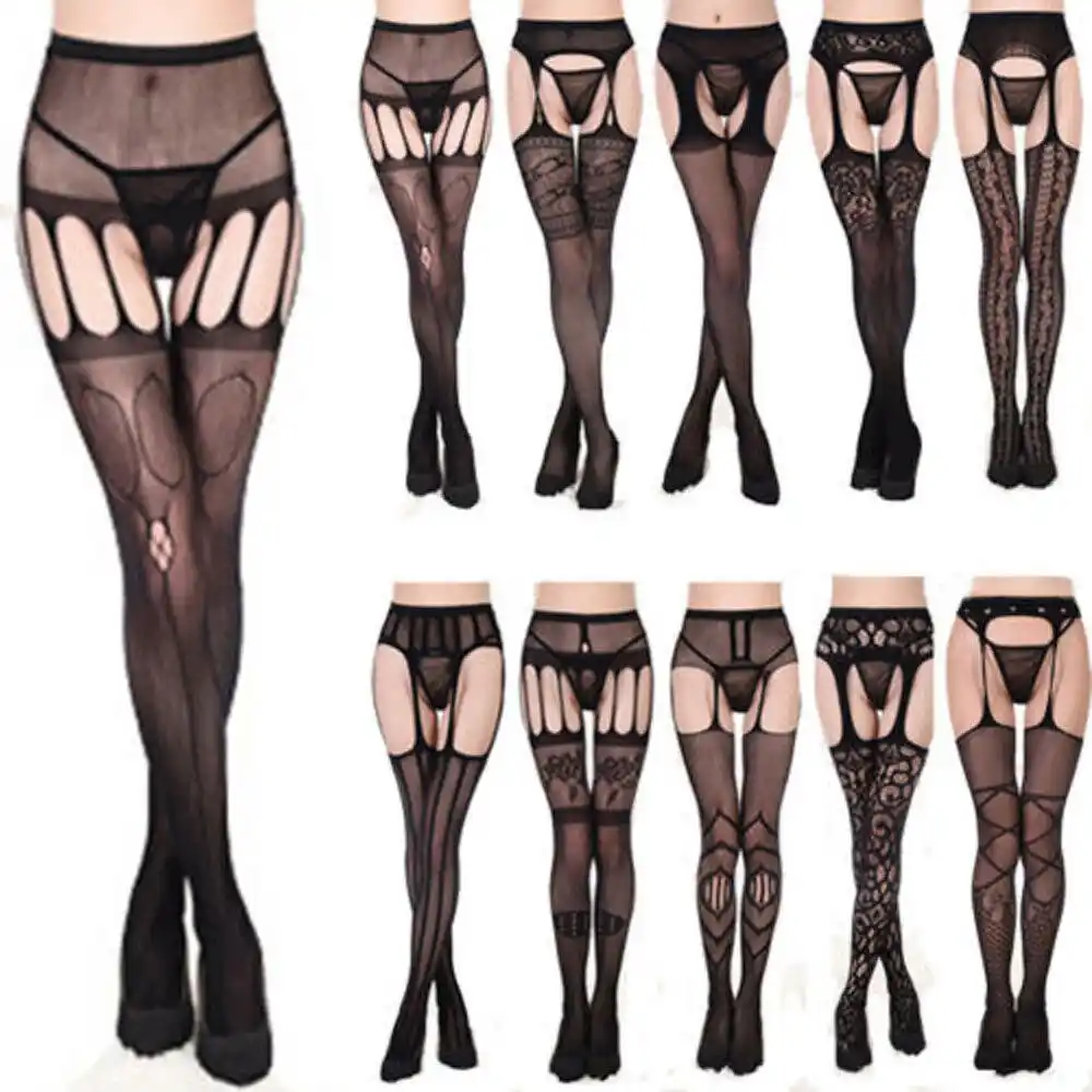 conjunto medias y liguero