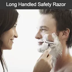 Бритья Безопасная бритва двойной лезвию бритвы для Для мужчин прямая бритва Для мужчин бритья лицо Бритвы станки для бритья
