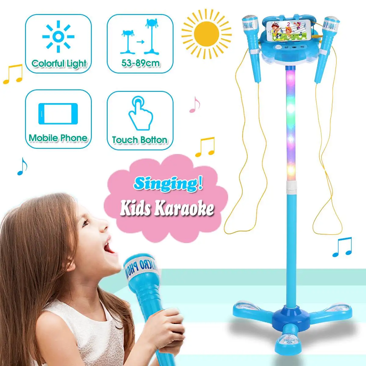 Electric Microphone Karaoke Microphone Singing Music Baby Toys
