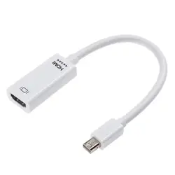 К 4 К к * 2 к 3D Mini DP к HDMI конвертер Кабель-адаптер мужчин и женщин мини-Дисплей Порт Thunderbolt порт для Macbook Pro Air проектор