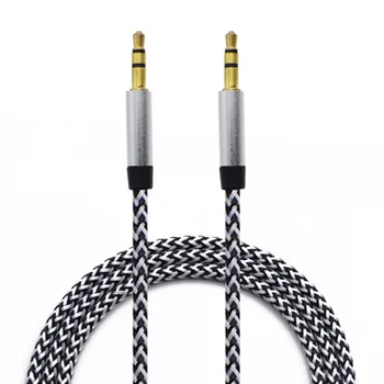 

Braided Fabric 3.5mm Jack Aux Cable Male to Male Stereo Audio AUX Auxiliary Cable for Car Headphone Smart Phone Aux