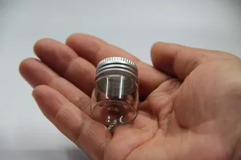 

100pcs/lot 27*30mm 7ml Glass Vials Jars Test Tube With Screw Cap Bottles Empty Glass Bottles Container Jars Weddin Decor Gifts