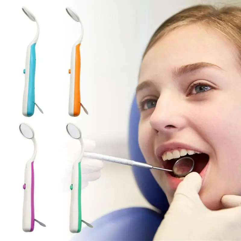 Oral Health Care Dental Mirror Bright Dental Mouth Mirrors with LED