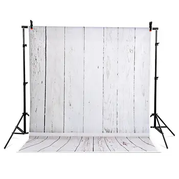 

MOOL Photography Backdrop Photo Studio Grey Background Wood Wall Vinyl 5x7 FT