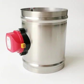 

200mm electric damper ,24V electric air damper used for smoke pipe or air fresh pipe of garage or basement