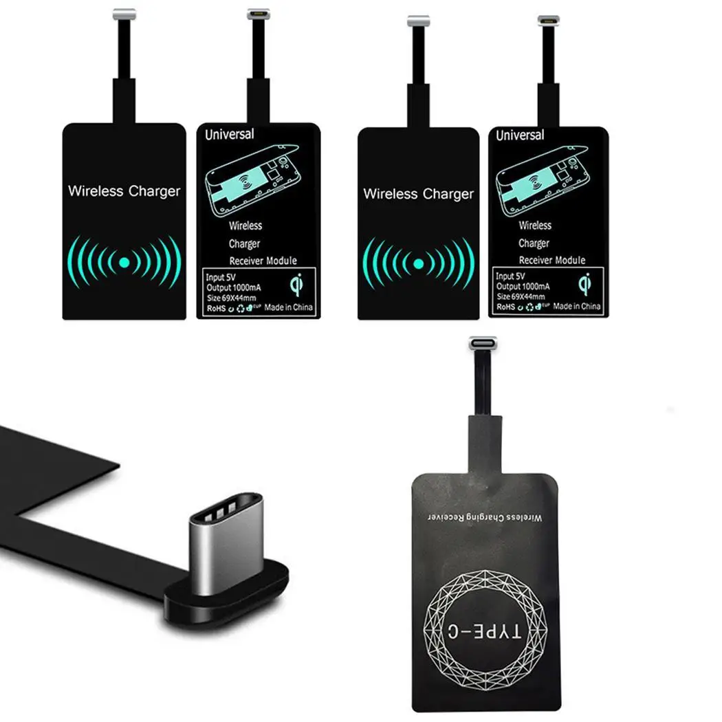 

General QI Wireless Charging Receiver Charger Module 4-7mm 100-200KHz For Android DC5V 800mA Type-C Phone