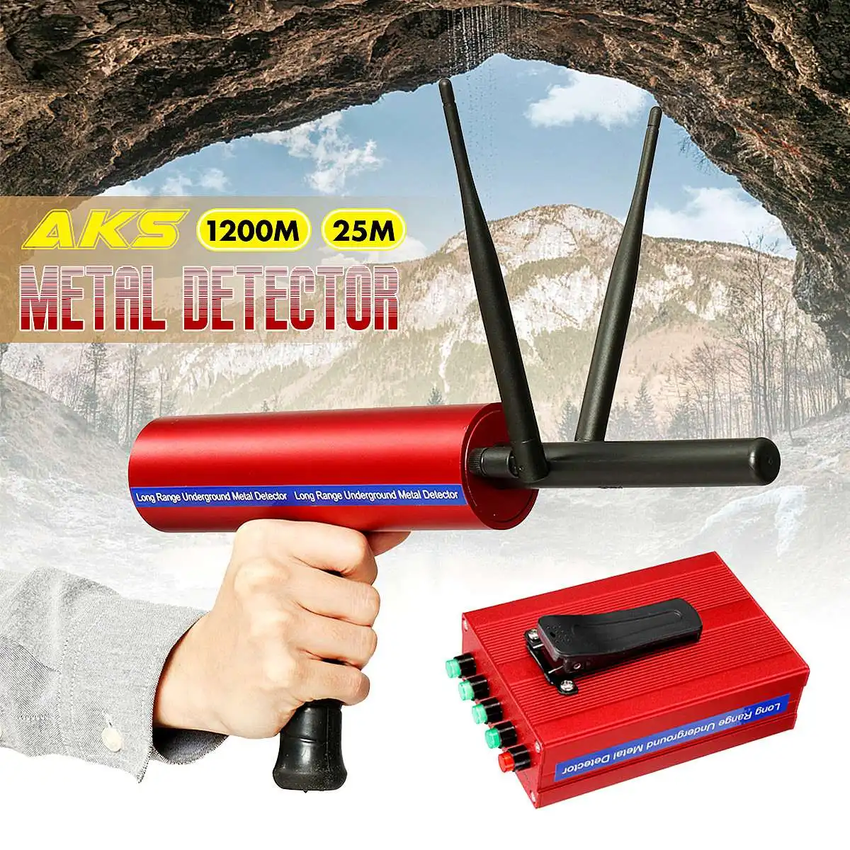 

Professional Metal Detector Set Underground 25m Gold Silver Diamond Detector Long Range Portable Treasure Search Finder Seeker