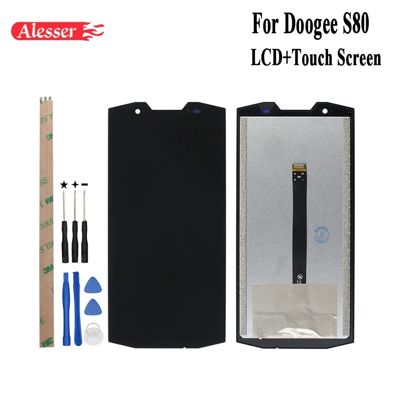 

Alesser For Doogee S80 LCD Display and Touch Screen Assembly Repair Parts With Tools And Adhesive For Doogee S80 Lite Phone
