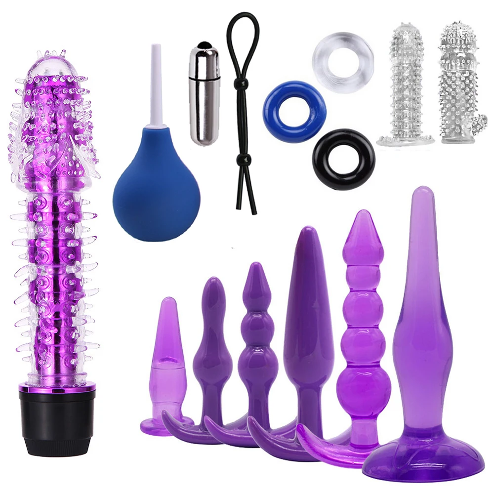 БДСМ игры Набор для пар Вибраторы замок кольцо любовь яйцо анальные пробки палец