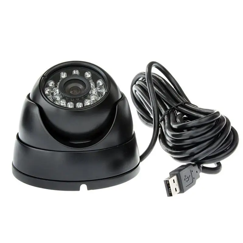 

3.6mm USB CCTV Lens Surveillance Camera Full HD Night Vision Infrared LED Mini Dome camera 1/4 CMOS 640 x 480